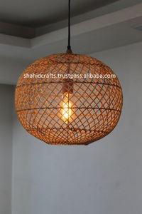 Lampe suspendue décorative à boule ronde pour la maison dernière conception. Couleur naturelle avec le fabricant et l'exportateur enduits de laque. - Product Image 6