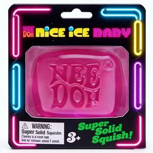Juguete de Gel de Hielo Simulado en Forma de Cubo Unisex, Juguete de Plástico para Apretar y Aliviar la Presión en las Puntas de los Dedos para Niños y Niñas - Product Image 1