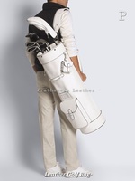 Sacs de golf en cuir personnalisés Sacs de support de voiturette de golf OEM de luxe Vente en gros Sacs de golf en cuir véritable PU haute qualité tendance 2025