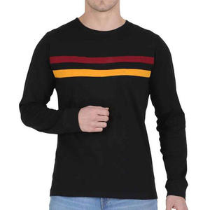 Camiseta de Manga Larga 100% Algodón para Hombre, Unisex, Cuello Redondo, para Fitness, en Venta - Product Image 1