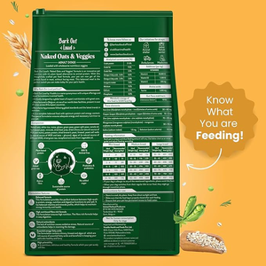 Nourriture pour chiens Bark Out Loud Naked Oats & Veggies, pour chiens adultes de toutes races, protéines végétales, sans céréales, soutien immunitaire, santé digestive, granulés - Product Image 2