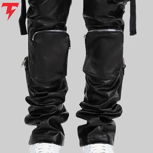 <b>Men</b> <b>Leather</b> Pants Soft Genuine <b>Leather</b> Slim Fit <b>Trousers</b> Durable Comfortable Stylish Casual Wholesale Apparel Supplier - Product Image 3