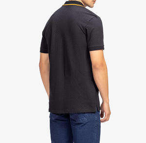 เสื้อถักผู้ชายคุณภาพสูงสำหรับฤดูร้อน สไตล์ลำลอง สีพื้น แฟชั่น ติดกระดุม ระบายอากาศได้ดี เป็นมิตรกับสิ่งแวดล้อม แห้งเร็ว แขนสั้น - Product Image 5