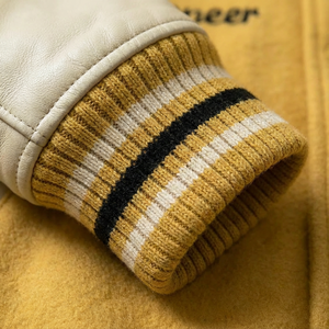 Veste de baseball universitaire en cuir et laine sur mesure de qualité supérieure pour hommes, veste de baseball pour hommes - Product Image 2