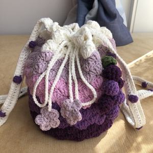 Bolso Bandolera de Lana Tejido a Crochet, Arcoíris, Accesorio de Moda Artístico, Personalizado con Logotipo Bordado a Rayas - Product Image 6