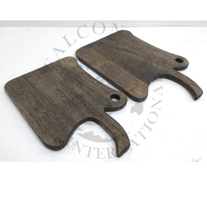 Planche à découper économique personnalisée en usine Bloc à découper en bois de manguier naturel avec outil d'affûtage pour ustensiles de cuisine 2 acheteurs - Product Image 4