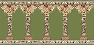 Meilleur prix tapis de prière musulman Wilton tissage polypropylène musulman mur à mur mosquée sol tapis personnalisés - Product Image 6