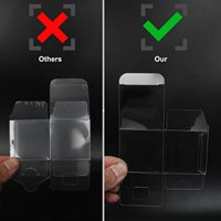Boîtes en plastique transparentes PET PVC personnalisables, emballages pour cadeaux de Noël, boîte en plastique
