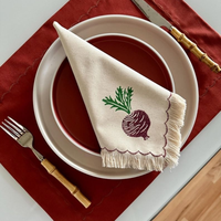 Serviettes de cuisine carrées en coton biologique, lot de 12, séchage rapide, forte absorption d'eau, faible rétrécissement, lavables 1000 fois