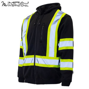 2025 Hi-Vis Imperméable Réfléchissant Overhead Bomber Jacket Outdoor Construction Working Hoodies - Product Image 3