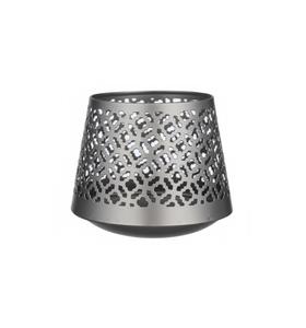 Juego de 2 Portavelas Decorativos de Metal Marrón Oscuro, Hechos a Mano, Diseño de Malla Redonda, para Decoración del Hogar - Product Image 5