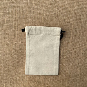 Stylish Organic Cotton <b>Pouch</b> for Gift Packaging <b>Reusable</b> Multipurpose Storage Bag with String Closure Wholesale for Export - Product Image 1