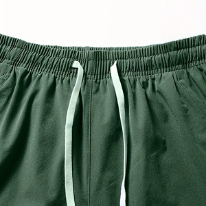 กางเกงขาสั้นทรงหลวมลำลองสำหรับผู้ชายใส่ในฤดูร้อนสวมใส่สบายสำหรับใส่ทุกวันพักผ่อนกลางแจ้งสำหรับเป็นของขวัญลวดลายทึบ - Product Image 3