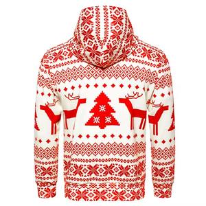 Sudadera con capucha de deportes de invierno bordada personalizada, sudadera de gran tamaño transpirable ecológica de lana a prueba de viento - Product Image 2