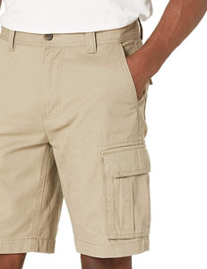 Hot Summer 6-Pocket Cargo Shorts for <b>Men</b> Cotton <b>Jeans</b> with Pattern Decoration Casual Canvas Pants for Gym & Outdoor Use - Product Image 5