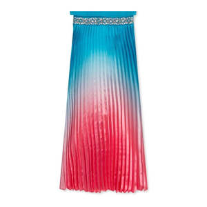 รุ่นหายาก ชุดเดรสเด็กผู้หญิงสีกรมท่าผ้าชาร์มูสจีบออมเบร์ไซส์ 7 ผ้าซาติน - Product Image 3