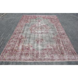 Tapis vintage surdimensionné, tapis turc 8,5x12,3 pieds, tapis en laine rouge - Product Image 1