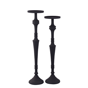 Vente chaude bougeoirs en métal fait à la main en poudre enduit t-light bougeoir ensemble de 2 pour la maison et les décors de noël impression personnalisée - Product Image 1