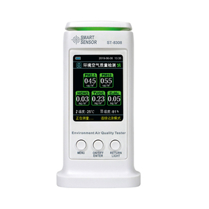 สมาร์ทเซ็นเซอร์ ST8308 ST8308A HCHO, TVOC, <span class=keywords><strong>C6H6</strong></span>,อุณหภูมิและความชื้น,PH2.5/PM10, WiFi Ambient เครื่องตรวจจับคุณภาพอากาศ - Product Image 1
