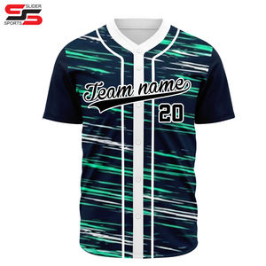 Maillot de baseball unisexe à sublimation personnalisée, respirant, vêtements de softball de grande taille avec strass imprimés pour l'équipe - Product Image 3