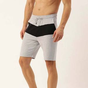 Vente en gros de shorts de gym respirants pour hommes shorts de jogging à blocs de couleurs personnalisés pour hommes 100% coton shorts de sport à séchage rapide pour hommes - Product Image 1