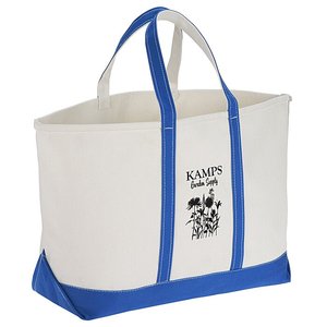 Oversized Cotton <b>Canvas</b> <b>Tote</b> Bag Large Capacity Solid Color Stripe Reusable Shopping Bag With Custom Printed/Embroidery Logo - Product Image 1