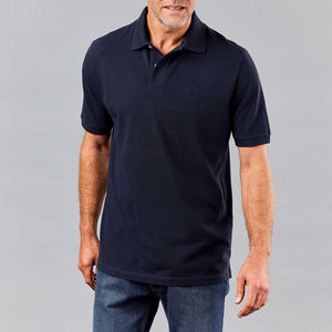 Camiseta Polo con estampado personalizado de logotipo en blanco para hombre, camiseta Polo de Golf liso de algodón 100% - Product Image 5