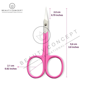 กรรไกรตัดเล็บปลายแหลมคมกริบ สำหรับคนถนัดขวา  ใบมีดตรงโค้งสีชมพู  สแตนเลสอย่างดี  บรรจุภัณฑ์แบบกำหนดเอง  ขายดีที่สุด - Product Image 3