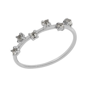 Anillos de boda y fiesta de Zirconia cúbica de Plata de Ley 925 de alta calidad para mujer estilo clásico - Product Image 1