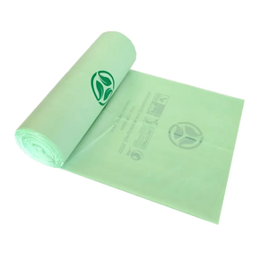 Vente en gros sacs poubelle à poche plate biodégradable HDPE/LDPE OXO + PLA + Braskem emballage d'impression par héliogravure en rouleau HDPE/LDPE - Product Image 2