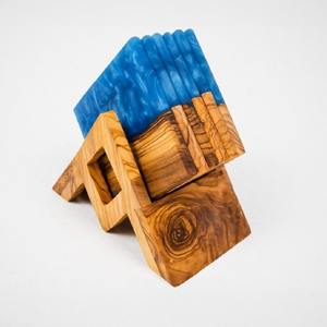 Wholesale Square Walnut Wood Coasters Set Natural Acacia Wood <b>Table</b> <b>Protectors</b> - Product Image 4