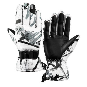 Gants de ski d'hiver en cuir 100% personnalisés, chauds et imperméables, mitaines de snowboard respirantes - Product Image 2