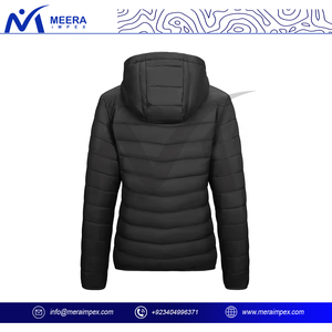 Chaqueta acolchada de moda para mujer, abrigo ligero cálido con capucha para Invierno para mujer, chaqueta acolchada larga elegante para exteriores, ropa informal - Product Image 3