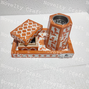 Ensemble de cadeaux de retour Brûleur d'encens décoratif pour la maison Porte-encens arabe Mubkhar Bukhoor pour Ramadan Eid Cadeaux Art indien Retour - Product Image 1