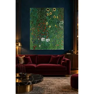 Impression sur toile Fida Klimt Garden with Sunflowers - Product Image 4