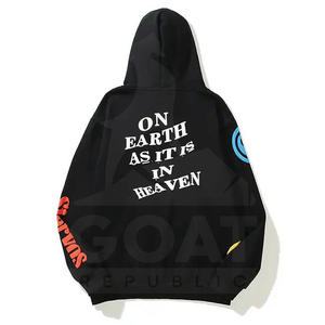 เสื้อฮู้ดพิมพ์ลายพัฟฟ์ขายดีสำหรับฤดูหนาว ผ้าฝ้ายฟลีซ 100% เสื้อผ้าลำลองผู้ชาย สไตล์ทันสมัย ระบายอากาศได้ดี - Product Image 6