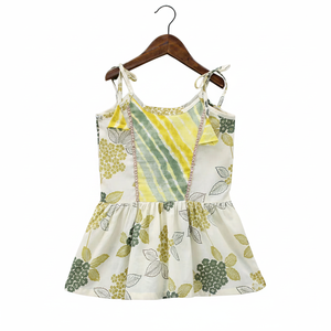 Ensemble haut peplum en coton à fleurs et pantalon dhoti imprimé Leheriya pour filles Shoryam Fashion, tenue ethnique traditionnelle, vêtements pour enfants, fête, livraison rapide - Product Image 3