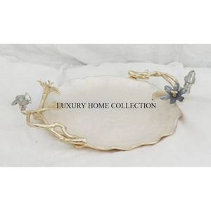 Cuencos para servir de metal decorativos con acabado antiguo de primera calidad con formas de textura única para arreglos de mesa elegantes - Product Image 1