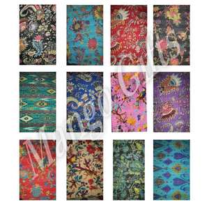 Colcha Kantha india hecha a mano, cubrecama de algodón, colcha tradicional de patchwork, manta doble, lote al por mayor de 12 piezas para el hogar - Product Image 1