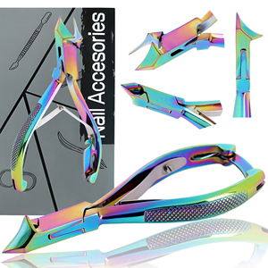 Private Label Professional Cuticle Cutter Nail Nippers Scissors Manicure Nail Art Tools for <b>Toes</b> Dead Skin Remover Sustainable - Product Image 5