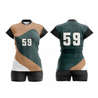 Nueva llegada bordado transpirable voleibol Jersey uniforme venta al por mayor mujeres voleibol camisa