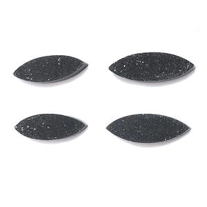 Cristal de Ágata Druzy Negra Natural, Altamente Pulido, 24x8mm, Forma Marquesa Plana, 6.7 Quilates, Gemas Sueltas para Fabricación de Joyería - Product Image 3