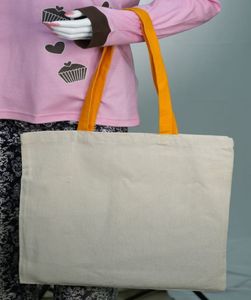 Logotipo personalizado impreso 100% algodón orgánico bolsa de lona ecológica reciclada cremallera diseño único de moda reutilizable - Product Image 3