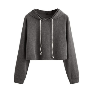 Wholesale Price Woman Clothing Yoga Gym High Quality Winter Sports Cotton <b>Top</b> Crop Hoodie For Women - Product Image 6