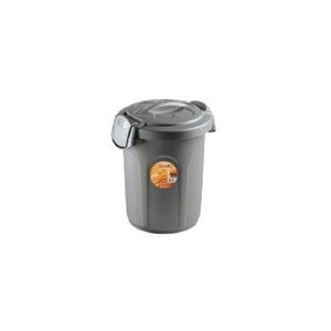Stefanplast Bidoncino (8Lt) Silver Waste <b>Bin</b> with SPEEDY Clip-on <b>Lid</b> 70250 Model - Product Image 1