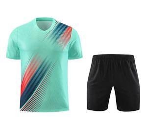 Camisetas y pantalones cortos de LICRA/poliéster transpirables personalizadas para entrenamiento de adultos unisex, conjuntos de uniformes deportivos de secado rápido - Product Image 2