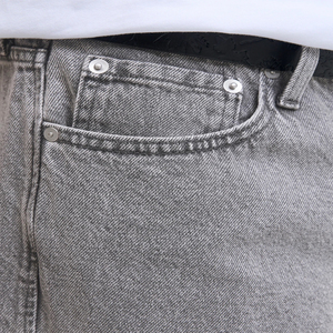 Pantalones Vaqueros Casuales Rectos Personalizados para Hombre, 100% Algodón, Denim Desgastado, Primavera Otoño, Logotipo Personalizado, Jeans Holgados Casuales Sólidos - Product Image 3