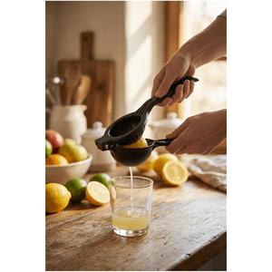 Exprimidor de limones y cítricos de metal fundido, apto para uso alimentario, resistente al óxido, NEGRO. - Product Image 1