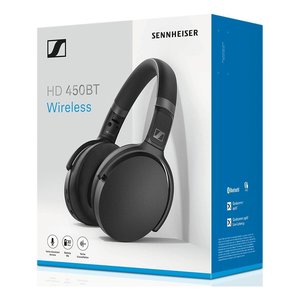 หูฟังไร้สายแบบครอบหู Sennheiser HD 450BT สเตอริโอ พร้อมระบบตัดเสียงรบกวน สีดำ - Product Image 2