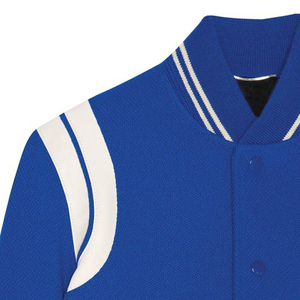 Veste en laine légère pour hommes avec logo OEM couleur personnalisable à capuche Style Letterman réversible brodé hiver Vente en gros - Product Image 3